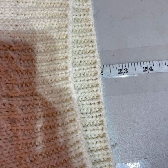 Vintage Memphis Jones by Babette Silk Blend Sleeveless Cream Knit Top Vest mediu - Picture 8 of 8